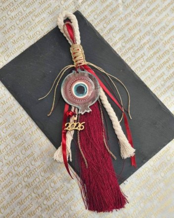 42  γουρι  ροδι  φουντα κοκκινη (1)